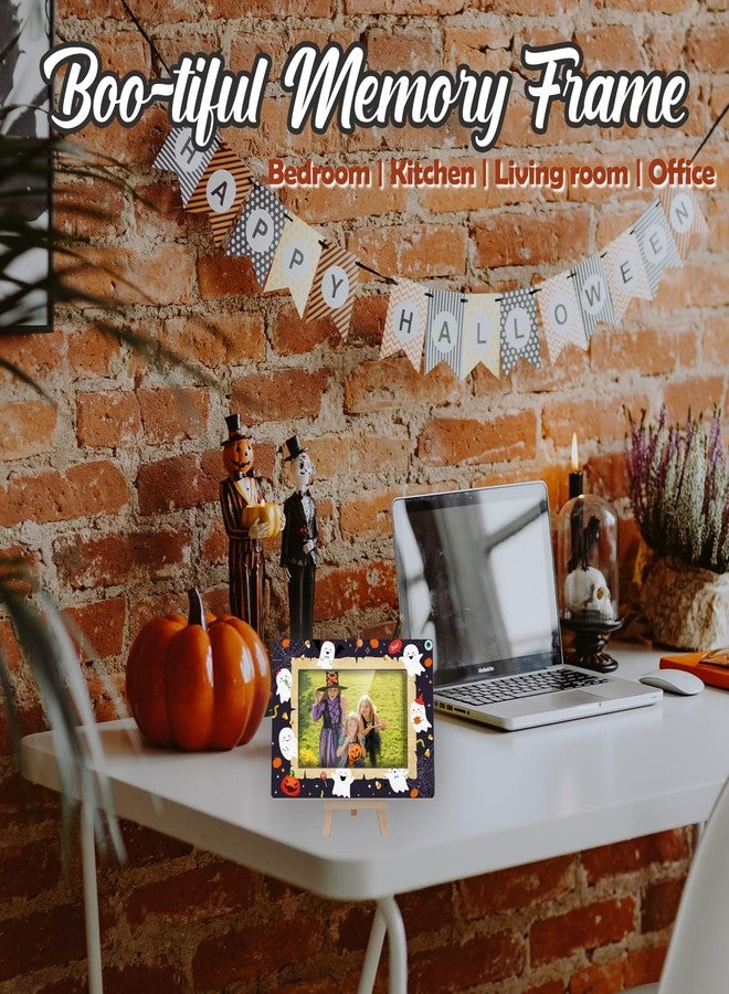 Kqfdr Halloween Picture Frames, Cute Ghost Photo Picture Frame 4x6 for Home Decor, Happy Halloween Gifts for Friend Boys and Girls -A04 - Image 5
